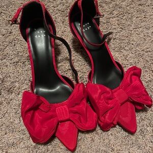 A New Day Women's Red Bow Heels